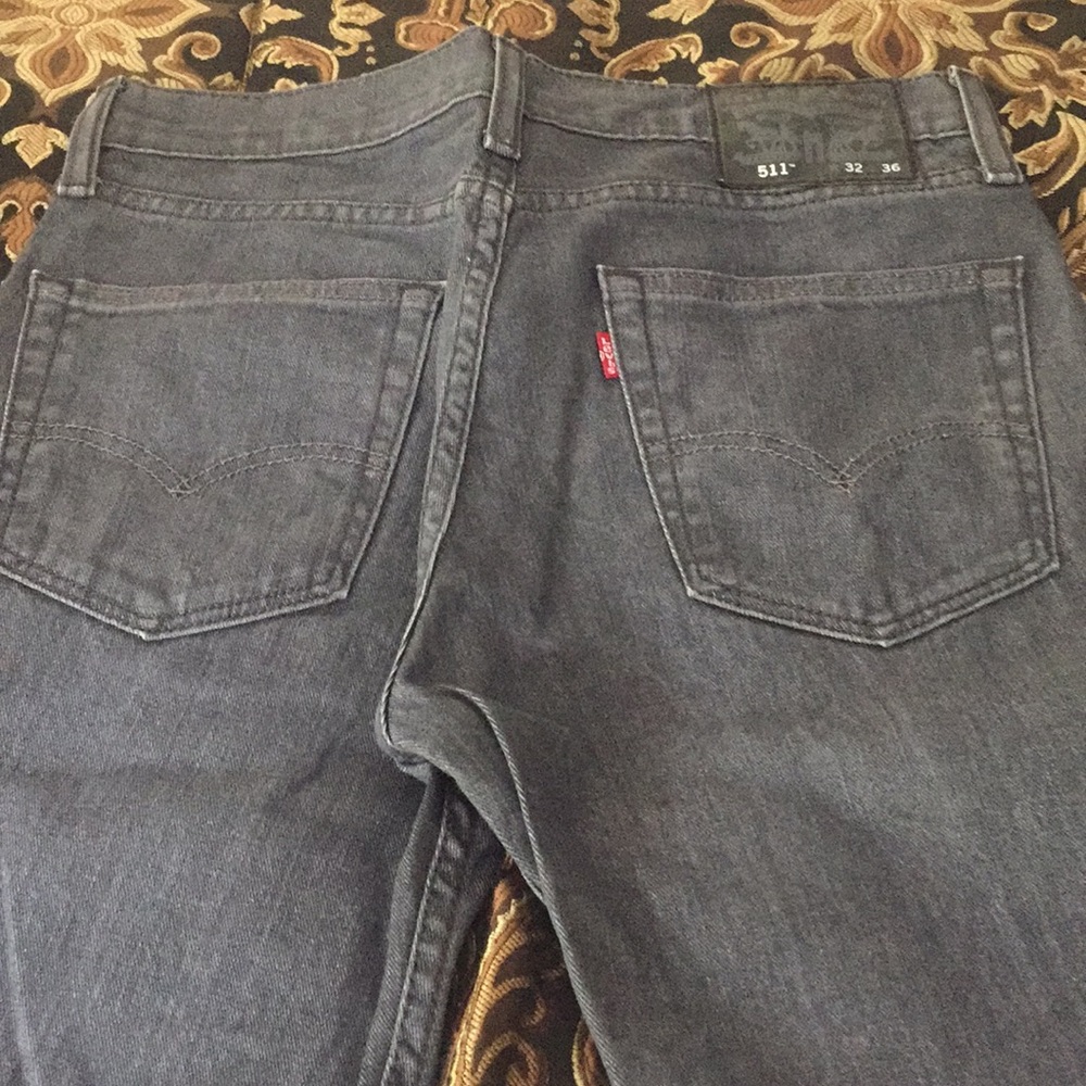 Mens 511 32/36 grey jeans